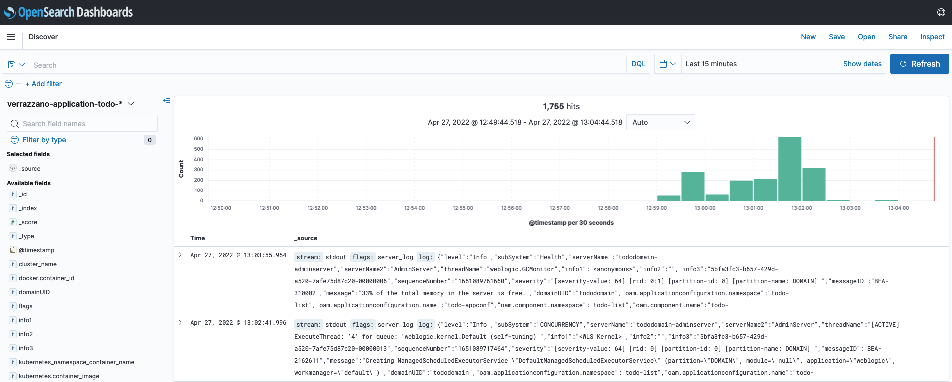 OpenSearch Dashboards